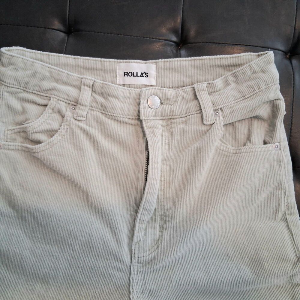 Rollas Eastcoast Women’s High Rise Flared Beige Corduroy Jeans Size 29 90, - Picture 2 of 8